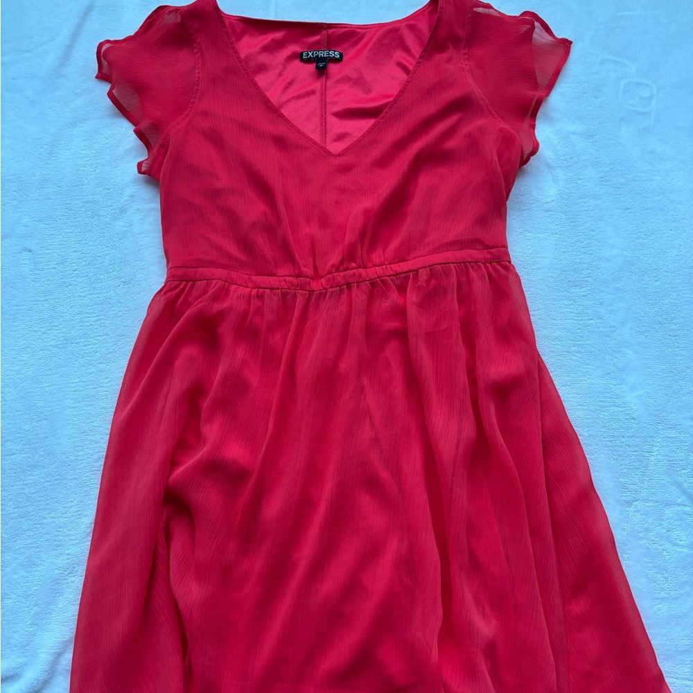Express Vibrant Red Dress